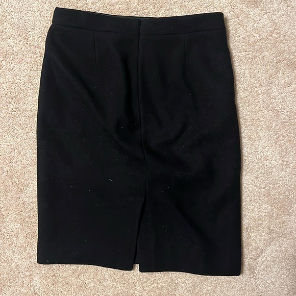 J. Crew Black Wool Skirt Size 6 - Picture 3 of 5